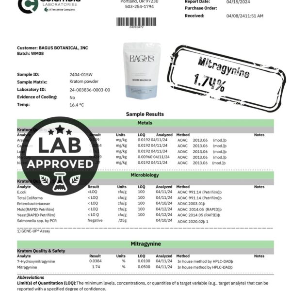 lab tested kraotmn