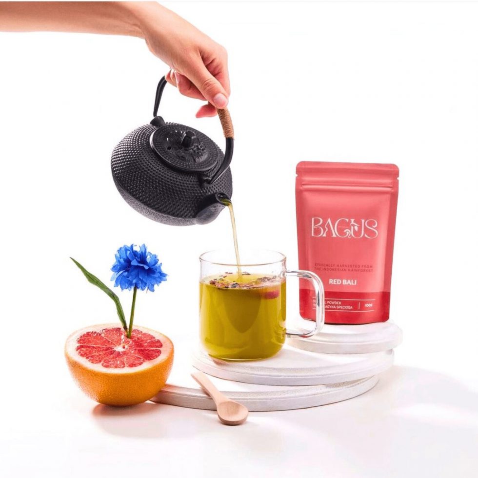 Kratom tea with Red Bali Powder