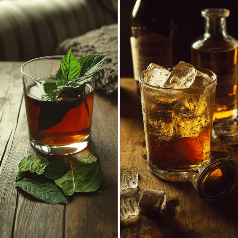kratom VS Alcohol side-by-side, highlighting the contrast between natural wellness and alcohol indulgence.
