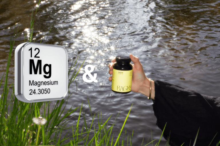 Synergistic benefits of kratom and magnesium—Bagus Botanicals kratom supplement alongside essential magnesium, promoting energy, relaxation, and wellness.