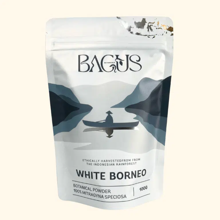 White Borneo Kratom for energy by Bagus Botanicals